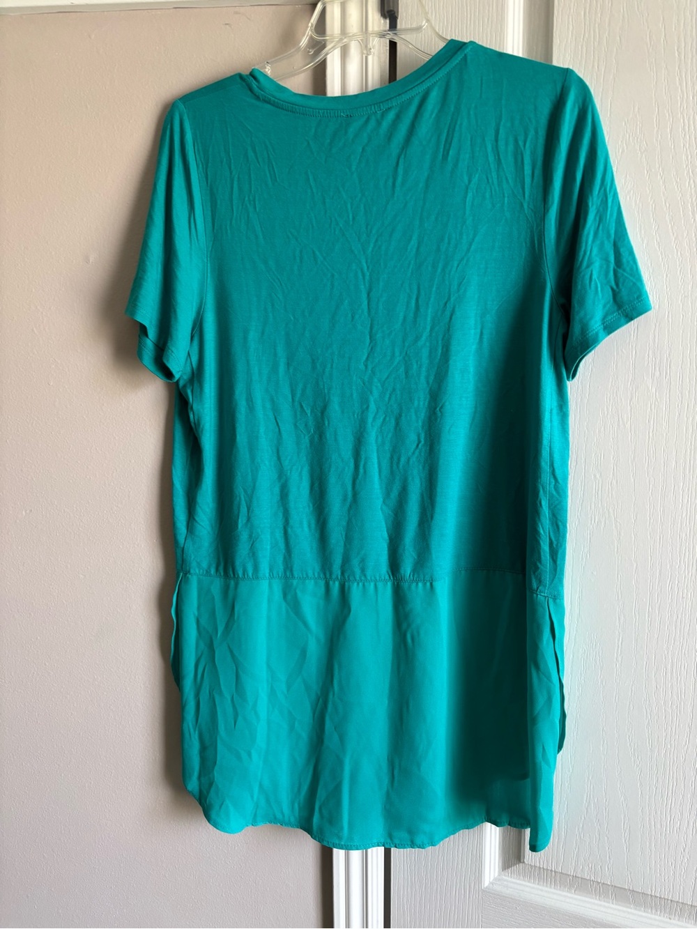 Premise Teal V-Neck Short Sleeve Tunic - Picture 6 of 6